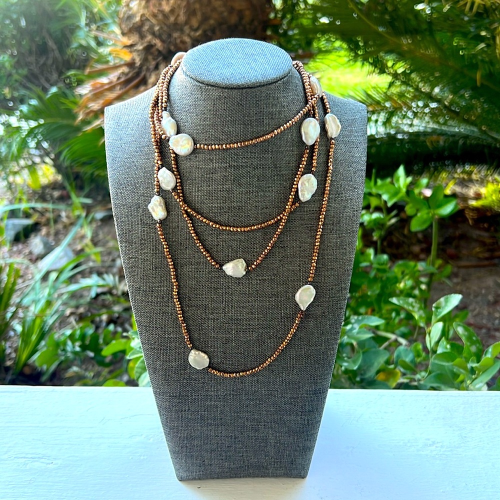 Vintage Beaded and Pearl Necklace